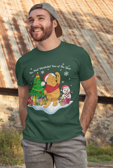 Disney Pooh Bear Christmas Shirt, Winnie The Pooh Christmas Shirt
