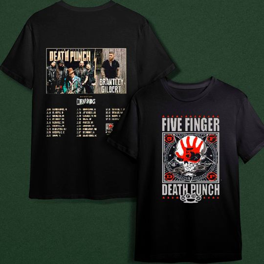 Five Finger Death Punch And Brantley Gilbert US 2022 Tour T-Shirt