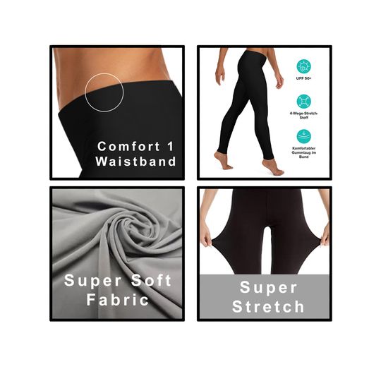 Tropical flower womens leggings, Flamingo