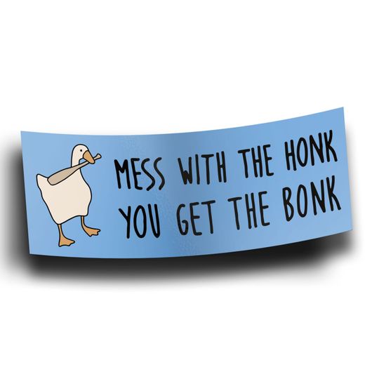 Goose Meme Bumper Sticker -
