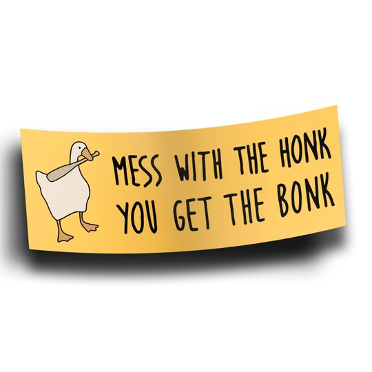 Goose Meme Bumper Sticker -