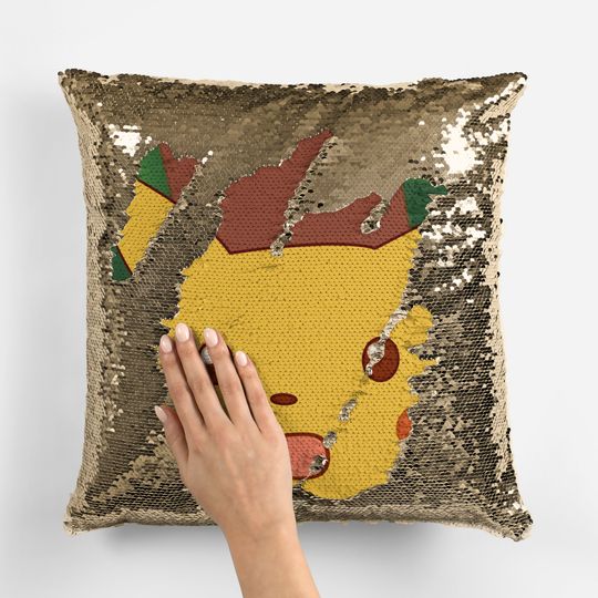 SURPRISED Pika - Fan Sequin Pillowcase