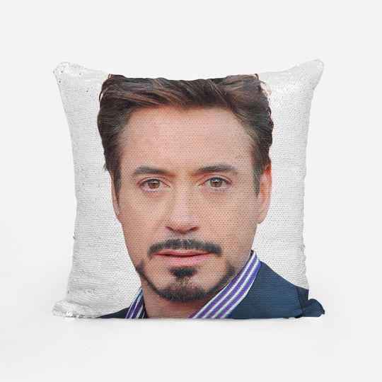 ROBERT DOWNEY JR. - Fan Sequin Pillowcase