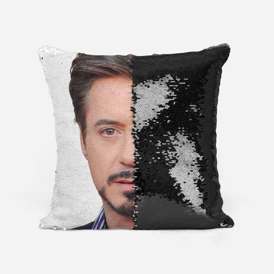 ROBERT DOWNEY JR. - Fan Sequin Pillowcase
