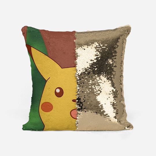 SURPRISED Pika - Fan Sequin Pillowcase