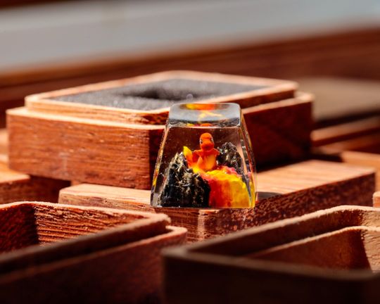 Charmander PKM Artisan Keycap, Spacebar Keycap, Keycap Set, Cute Keycap