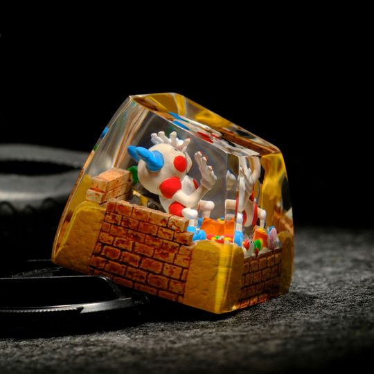 MR MIME Artisan Keycap, Spacebar Keycap, Keycap Set, Cute Keycap
