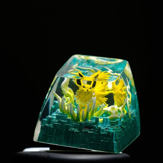 JOLTEON PKM Artisan Keycap, Spacebar Keycap, Keycap Set, Cute Keycap