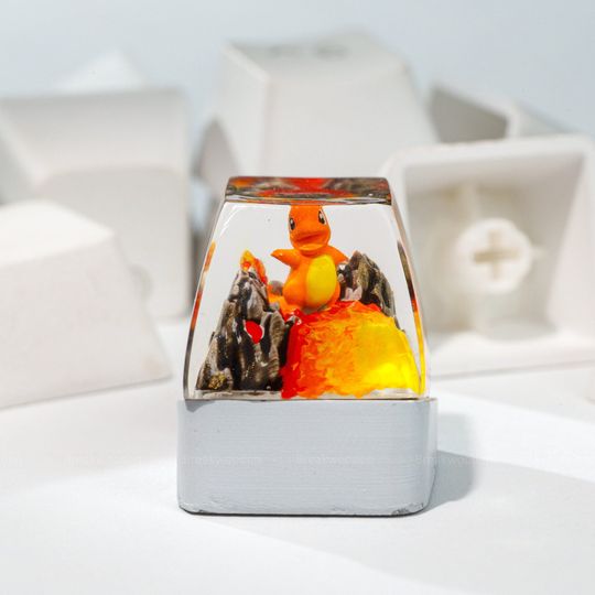 Charizard PKM Keycaps, Spacebar Keycap, Keycap Set, Cute Keycap