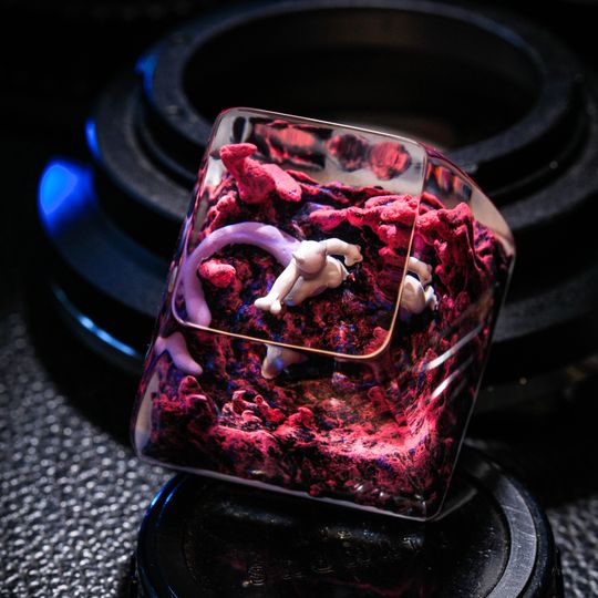 Mewtwo PKM Custom Keycaps, Spacebar Keycap, Keycap Set, Cute Keycapaps Anime