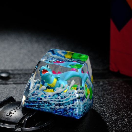 TOTODILE PKM Artisan Keycap, Spacebar Keycap, Keycap Set, Cute Keycap