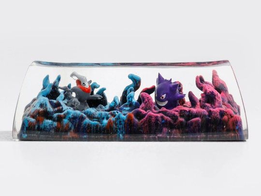 Gengar PKM Custom Artisan Keycap, Spacebar Keycap, Keycap Set, Cute Keycap
