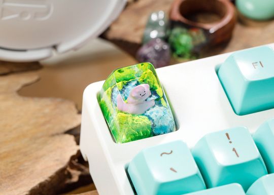 PKM Artisan Keycap, Spacebar Keycap, Keycap Set, Cute Keycap