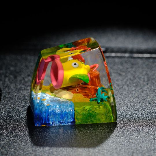 Weepinbell PKM Artisan Keycap, Spacebar Keycap, Keycap Set, Cute Keycap