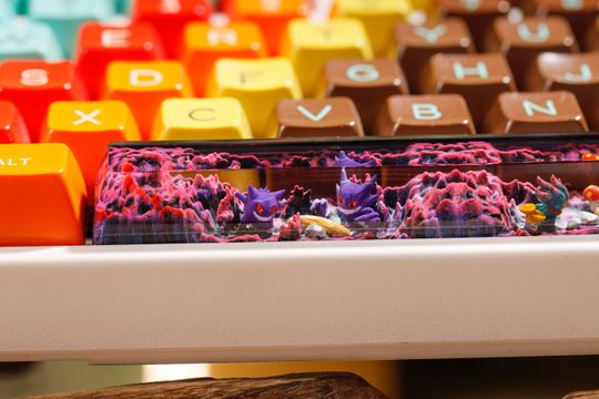 Gengar PKM Custom Artisan Keycap, Spacebar Keycap, Keycap Set, Cute Keycap