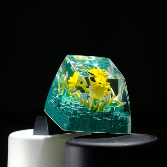 JOLTEON PKM Artisan Keycap, Spacebar Keycap, Keycap Set, Cute Keycap