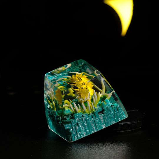 JOLTEON PKM Artisan Keycap, Spacebar Keycap, Keycap Set, Cute Keycap