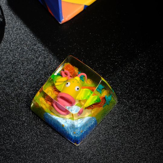 Weepinbell PKM Artisan Keycap, Spacebar Keycap, Keycap Set, Cute Keycap