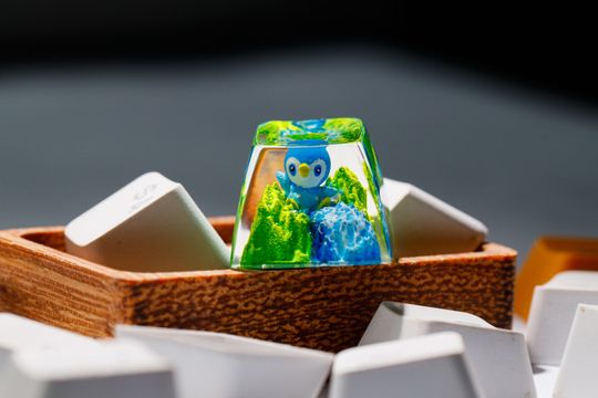 Piplup PKM Custom Artisan Keycap, Spacebar Keycap, Keycap Set, Cute Keycap
