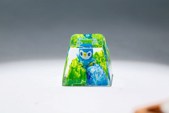 Piplup PKM Custom Artisan Keycap, Spacebar Keycap, Keycap Set, Cute Keycap