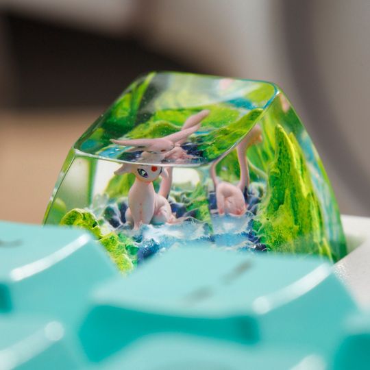 PKM Artisan Keycap, Spacebar Keycap, Keycap Set, Cute Keycap