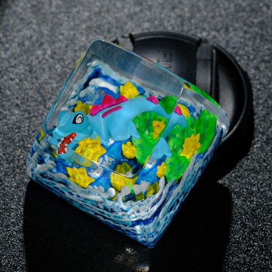 TOTODILE PKM Artisan Keycap, Spacebar Keycap, Keycap Set, Cute Keycap