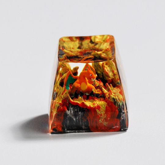 Charizard PKM Keycaps, Spacebar Keycap, Keycap Set, Cute Keycap