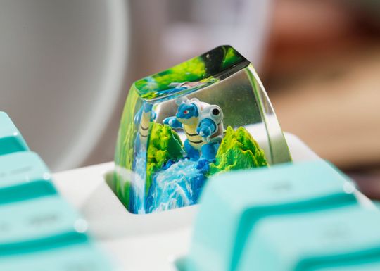HOT PKM Artisan Keycap, Spacebar Keycap, Keycap Set, Cute Keycap