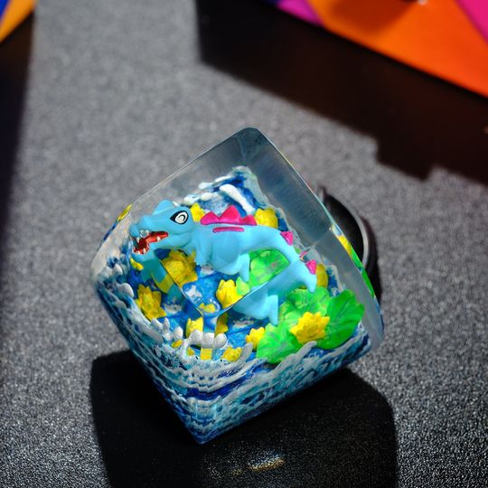 TOTODILE PKM Artisan Keycap, Spacebar Keycap, Keycap Set, Cute Keycap
