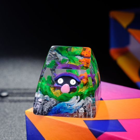 SHELLDER PKM Artisan Keycap, Spacebar Keycap, Keycap Set, Cute Keycap