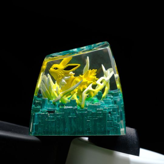 JOLTEON PKM Artisan Keycap, Spacebar Keycap, Keycap Set, Cute Keycap