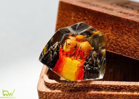 Arcanine PKM Custom Keycaps, Spacebar Keycap, Keycap Set, Cute Keycap