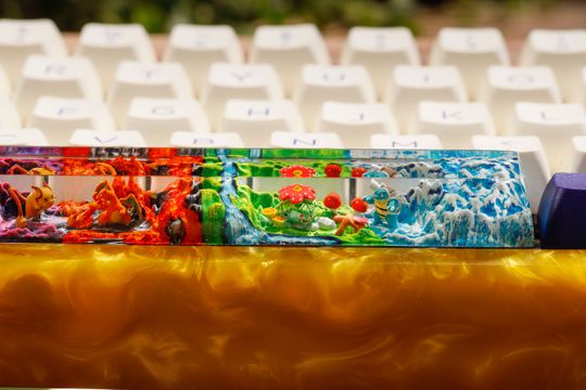 Raichu PKM Artisan Keycap, Spacebar Keycap, Keycap Set, Cute Keycap