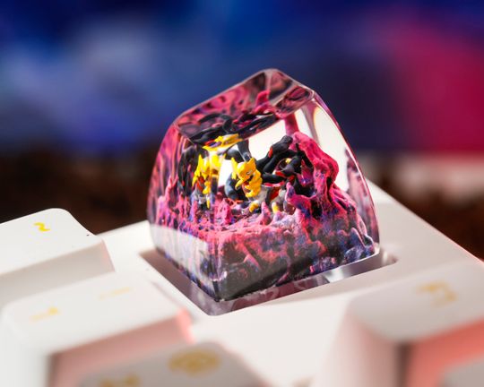PKM Artisan Keycap, Spacebar Keycap, Keycap Set, Cute Keycap