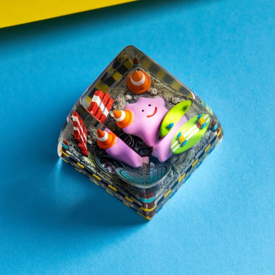 CUTE PKM Artisan Keycap, Spacebar Keycap, Keycap Set, Cute Keycap