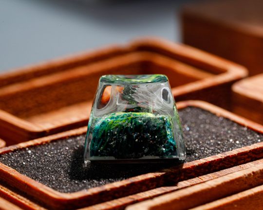 Rayquaza PKM Custom Artisan Keycap, Spacebar Keycap, Keycap Set, Cute Keycap