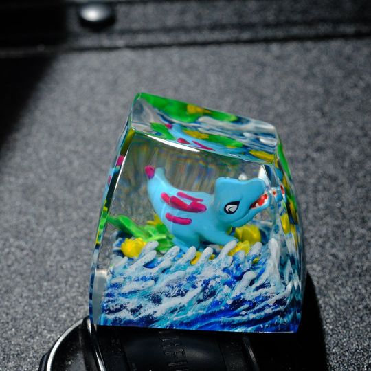TOTODILE PKM Artisan Keycap, Spacebar Keycap, Keycap Set, Cute Keycap