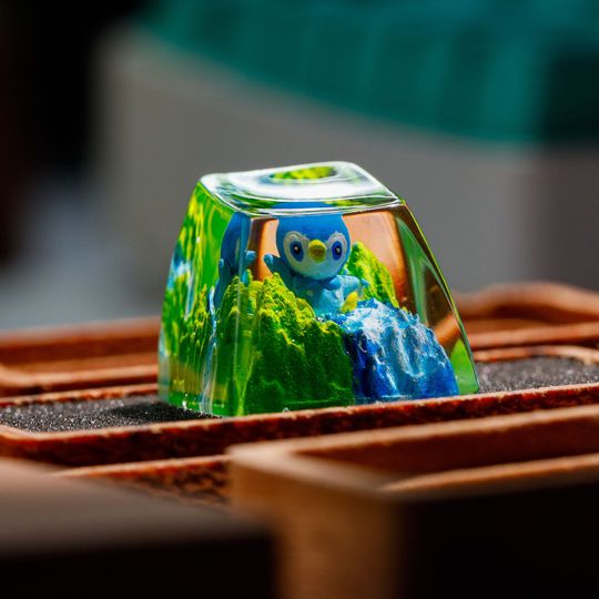Piplup PKM Custom Artisan Keycap, Spacebar Keycap, Keycap Set, Cute Keycap
