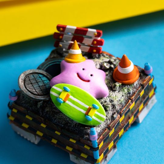 CUTE PKM Artisan Keycap, Spacebar Keycap, Keycap Set, Cute Keycap