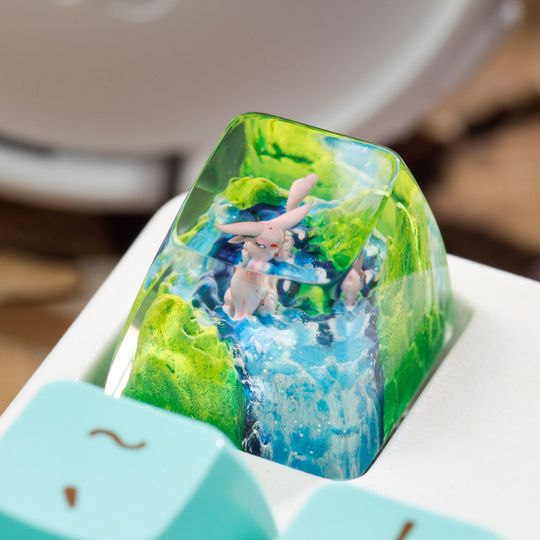 PKM Artisan Keycap, Spacebar Keycap, Keycap Set, Cute Keycap