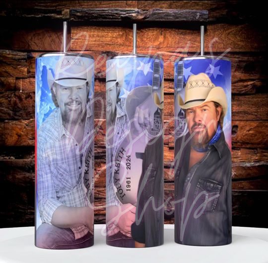 Toby Keith Tumbler with Lid and Straw