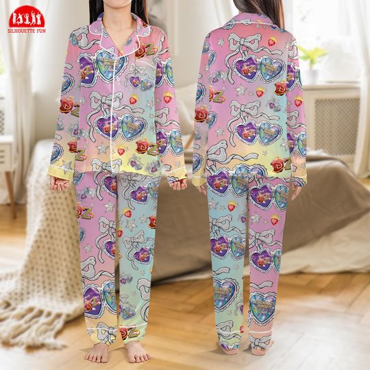 Descendants Zombies World Tour Heart Pajamas Set, Descendants Concert Pajamas, Disneyland Zombies 4 Sleepwear, Family Holiday Pajamas