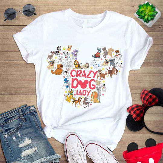 Disney Crazy Dog Shirt, Disney Dog Shirt, Lady and The Tramp Shirt, Si and Am Shirt