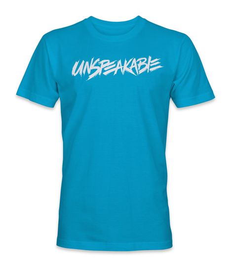 Kids Unspeakable T Shirt Light Blue with White Logo