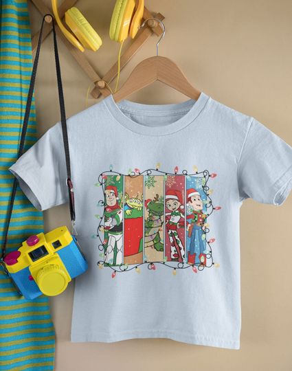 Disney Characters Squad Christmas Sweatshirt, Buzz Lightyear Christmas Sweatshirt