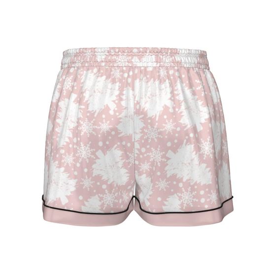 Pink Tree  Short Sleeve Pajama Set