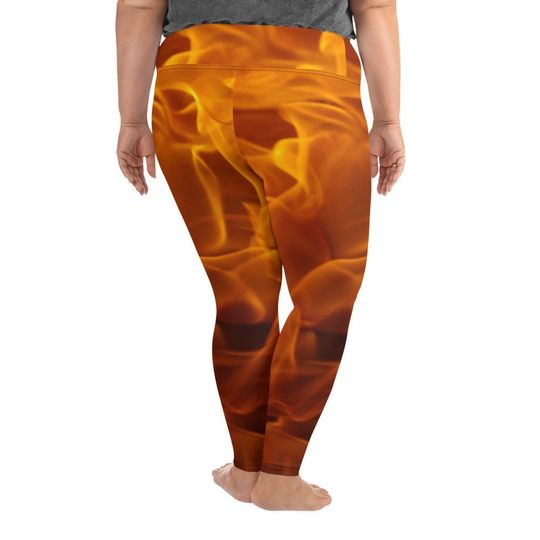 Fire Ember Plus Size Leggings