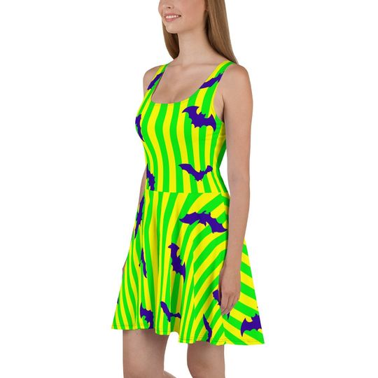 Not so Spooky Skater Dress – Fun Cartoon Style Casual Outfit for Women