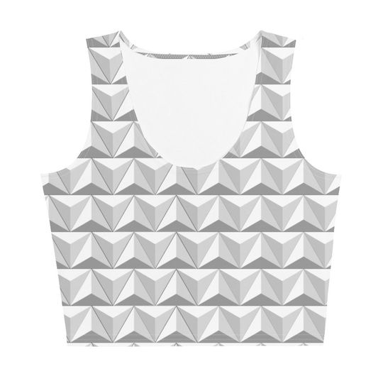 World of Tomorrow 3D Crop Tank Top for Womens
