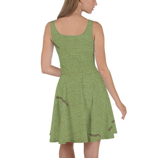 Green Oogie Boogie Skater Dress